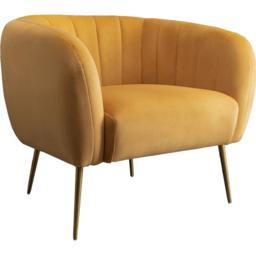 Artemis Home Matilda Yellow Accent Chair - Size: Single - Wilko - thumbnail 3