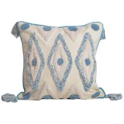 Intimate Oslo Tufted Blue Filled Cushion 43 x 43cm 2 Pack - Intimates - Wilko - thumbnail 1