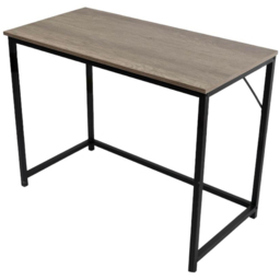 House of Home Computer Desk Light Brown and Black - Size: 76 x 100 x 50cm - Multi - Wilko - thumbnail 3