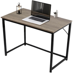 House of Home Computer Desk Light Brown and Black - Size: 76 x 100 x 50cm - Multi - Wilko - thumbnail 4