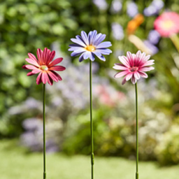 Garden Gear Multicolour Metal Daisy Stake 58cm 12 Pack - Size: 57.5 x 10 x 8cm - Purple - Wilko - thumbnail 6