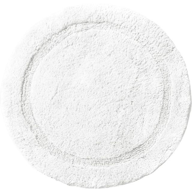 Allure Bath Fashions Round White Non Slip Bath Mat 65cm - Size: 65 x 65 x 1cm - Wilko - image 1