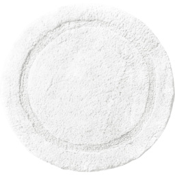 Allure Bath Fashions Round White Non Slip Bath Mat 65cm - Size: 65 x 65 x 1cm - Wilko - thumbnail 1