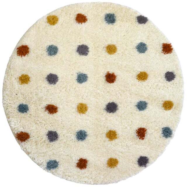 Homemaker Multicolour Spotty Rug 100cm - Size: 100 x 100cm - Wilko - image 1