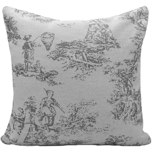 Velosso Toille Grey Tapestry Filled Cushion 43 x 43cm 2 Pack - Wilko - image 1