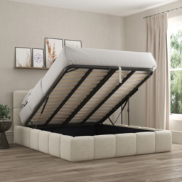 DS Living Ovella Single Latte Cubed Ottoman Bed - Brown - Wilko - thumbnail 6