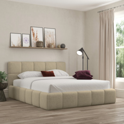 DS Living Ovella Single Latte Cubed Ottoman Bed - Brown - Wilko - thumbnail 5