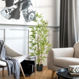Portland Artificial Bamboo Tree in Pot 120cm - Size: 120 x 15 x 15cm - Green - Wilko - thumbnail 3