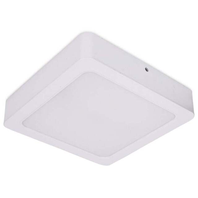 ValueLights Lacey White Square 24W LED Flush Ceiling Light - Wilko - image 1