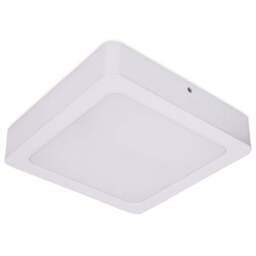 ValueLights Lacey White Square 24W LED Flush Ceiling Light - Wilko - thumbnail 1