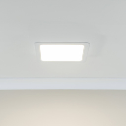 ValueLights Lacey White Square 24W LED Flush Ceiling Light - Wilko - thumbnail 3