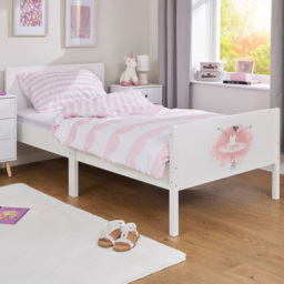 Liberty House Toys Single White Ballerina Kids Bed - Wilko - thumbnail 1
