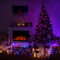 The Christmas Workshop 300 Purple LED String Light - Wilko - thumbnail 6