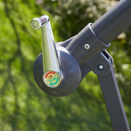 Home Source Gozo Grey Overhanging Cantilever Crank Parasol - Size: 3m - Wilko - thumbnail 6