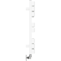 Terma Warp S Matt White Heated Towel Rail 1535 BTU 655 x 500mm - Size: 65.5 x 50 x 11.2cm - Wilko - thumbnail 5