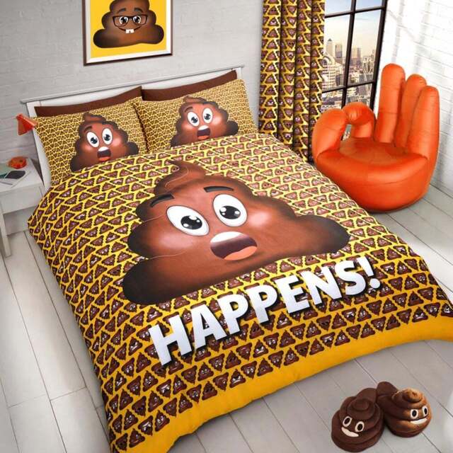 Velosso Single Expressions Poo Duvet Set - Yellow - Wilko - image 1
