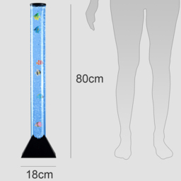 ValueLights Colour Changing Sensory Bubble Floor Lamp 80cm - Size: 80 x 18 x 18cm - Black - Wilko - thumbnail 7