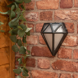 ValueLight Diamond Black LED Bathroom Outdoor Wall Light - Size: 18 x 7 x 16.5cm - ValueLights - Wilko - thumbnail 3