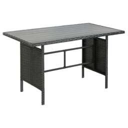 Home Garden Direct Thalia 8 Seater Black Rattan Corner Sofa Set with Polywood Table - Wilko - thumbnail 5