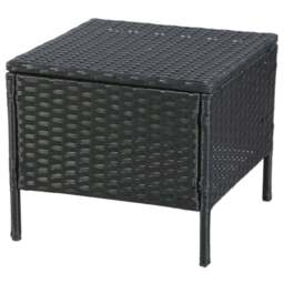 Home Garden Direct Thalia 8 Seater Black Rattan Corner Sofa Set with Polywood Table - Wilko - thumbnail 7