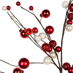 The Seasonal Gift Co. Red Bauble Tree Decorative Stick Small - Size: 1 Piece - Wilko - thumbnail 3