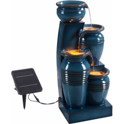 Teamson Home Blue 4-Tier Cascading Bowl Solar Outdoor Fountain 28.7 inch - Size: 73 x 28.5 x 31.5cm - Wilko - thumbnail 4