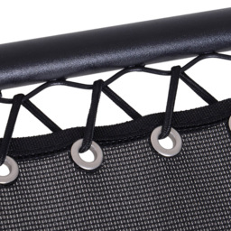 Outsunny Black Metal Reclining Chair with Head Pillow - Size: 1 Seater - Wilko - thumbnail 4