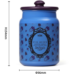 Disney Villains Evil Queen Apple and Black Iris Scented Candle 430g - Size: 15.1 x 10.6 x 9cm - Blue - Wilko - thumbnail 6