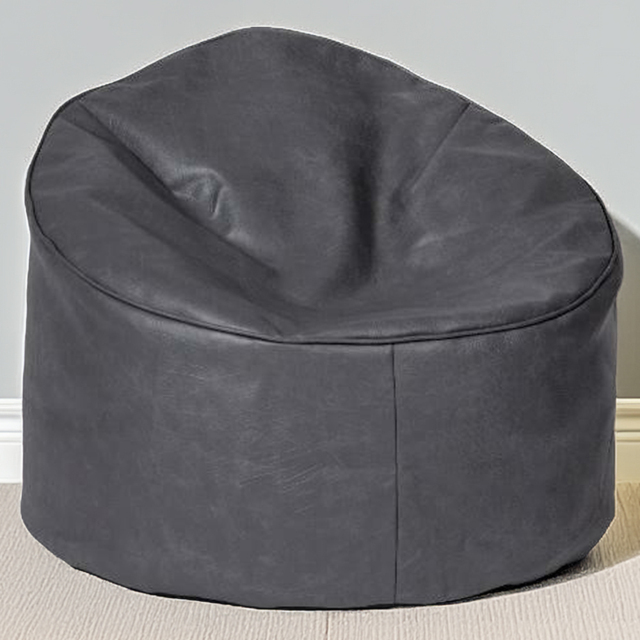 Kaikoo Grey Brushed Faux Suede Bean Bag Chair - Wilko - image 1