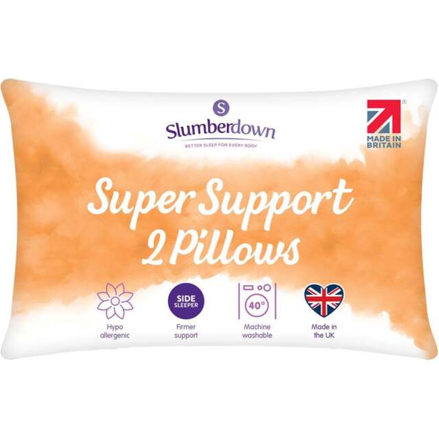 Slumberdown White Super Support Pillow 2 Pack - Wilko - image 1