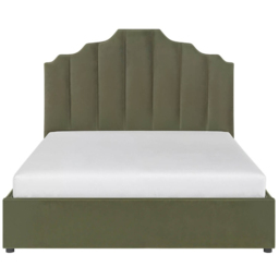 Flair Margot Double Khaki Green Velvet Ottoman Bed - Wilko - thumbnail 3