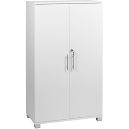 MMT Furniture Designs 2 Door White Lockable Tall Filing Cabinet - Size: 120 x 70 x 35cm - Wilko - thumbnail 6