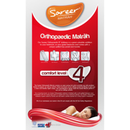 Sareer Matrah Small Single Orthopaedic Mattress - White - Wilko - thumbnail 6