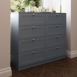 FWStyle Artus 8 Drawer Dark Grey Panelled Chest of Drawers - Wilko - thumbnail 7