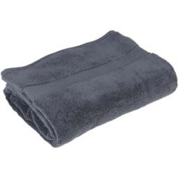 Soft Midnight Grey Bath Sheet - Wilko