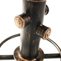 Julian Bowen Rockport Brushed Copper Effect Pipework Bar Stool - Size: Single - Multi - Wilko - thumbnail 7