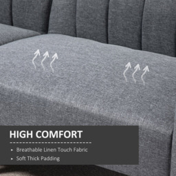 Portland 2 Seater Grey Sofa Bed - Wilko - thumbnail 6