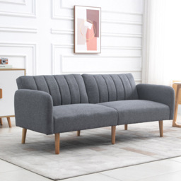 Portland 2 Seater Grey Sofa Bed - Wilko - thumbnail 5