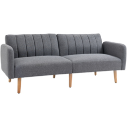 Portland 2 Seater Grey Sofa Bed - Wilko - thumbnail 3