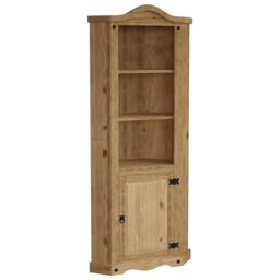VIDA DESIGNS Corona Single Door 3 Shelf Bookcase - Brown - Wilko - thumbnail 4