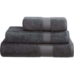 Imperial Hotel Quality Grey Combed Cotton Turkish Bath Mat - Size: 50 x 80 x 4cm - Wilko