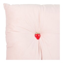 Strawberry Embellished Cushion Pink - Divante - Wilko - thumbnail 3