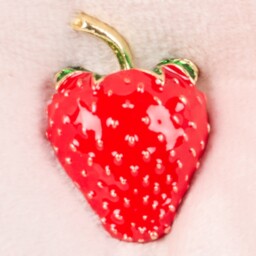Strawberry Embellished Cushion Pink - Divante - Wilko - thumbnail 4