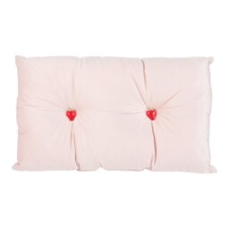 Strawberry Embellished Cushion Pink - Divante - Wilko