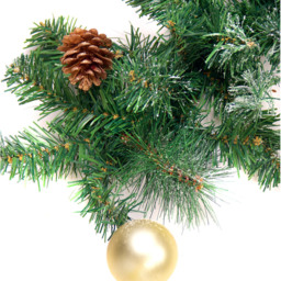 Best Artificial Gold Frosted Christmas Garland 370cm - Wilko - thumbnail 3