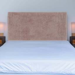 Bedmaster Double Mink Naples Velvet Valencia Plain Headboard - Brown - Wilko