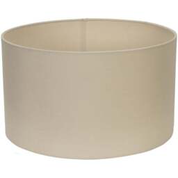 ValueLights Reni Natural Fabric Medium Drum Shade - Size: 35 x 20 x 35cm - Cream - Wilko