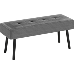 Portland Grey End of Bed Bench with Thick Padding - Size: 45 x 36 x 100cm - Wilko - thumbnail 3