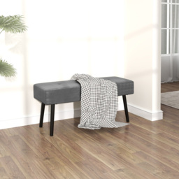 Portland Grey End of Bed Bench with Thick Padding - Size: 45 x 36 x 100cm - Wilko - thumbnail 5