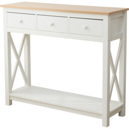 Austin Console Table White - Wilko - thumbnail 3